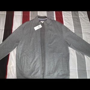 Men's Long Sleeve Full Zip Pique Sweatshirt